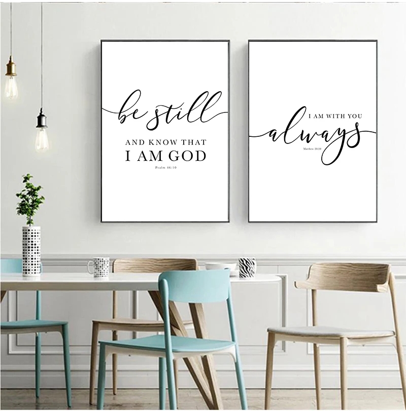 Free Printable Bible Verse Wall Art Picture Decoration Wall Bible Posters Prints Aliexpress
