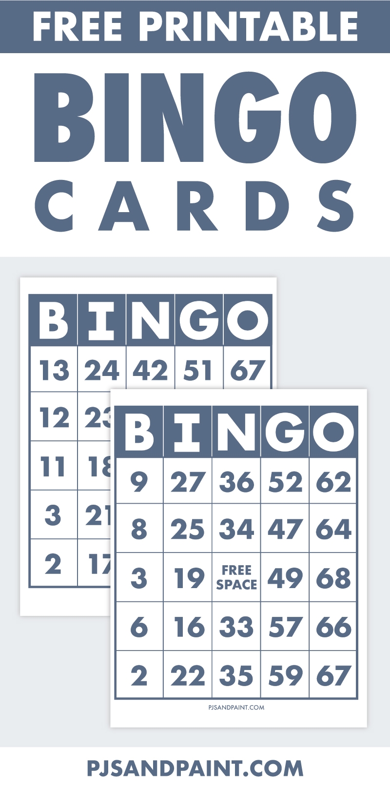 Free Printable Bingo Card
