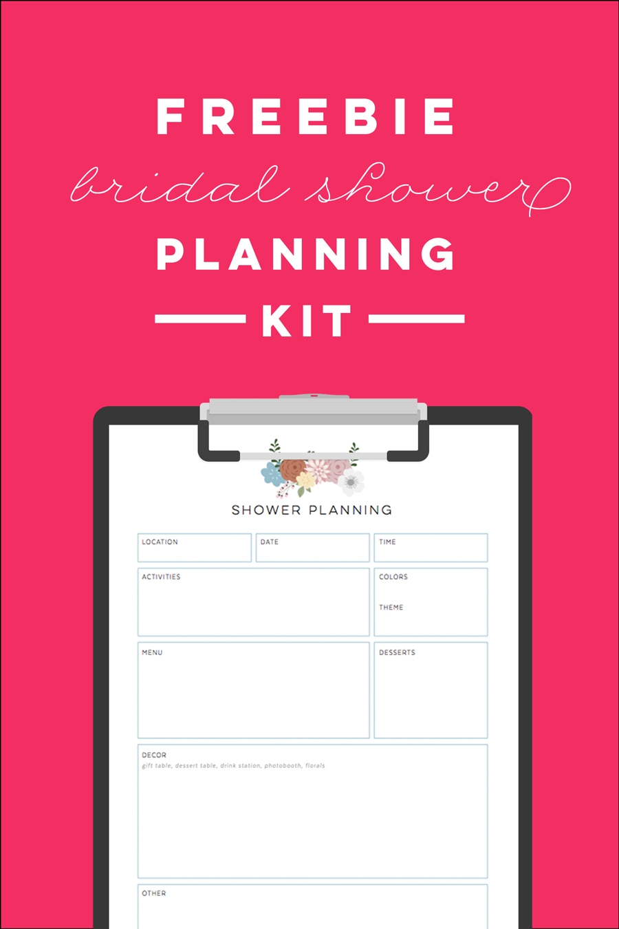 Free Bridal Shower Printables