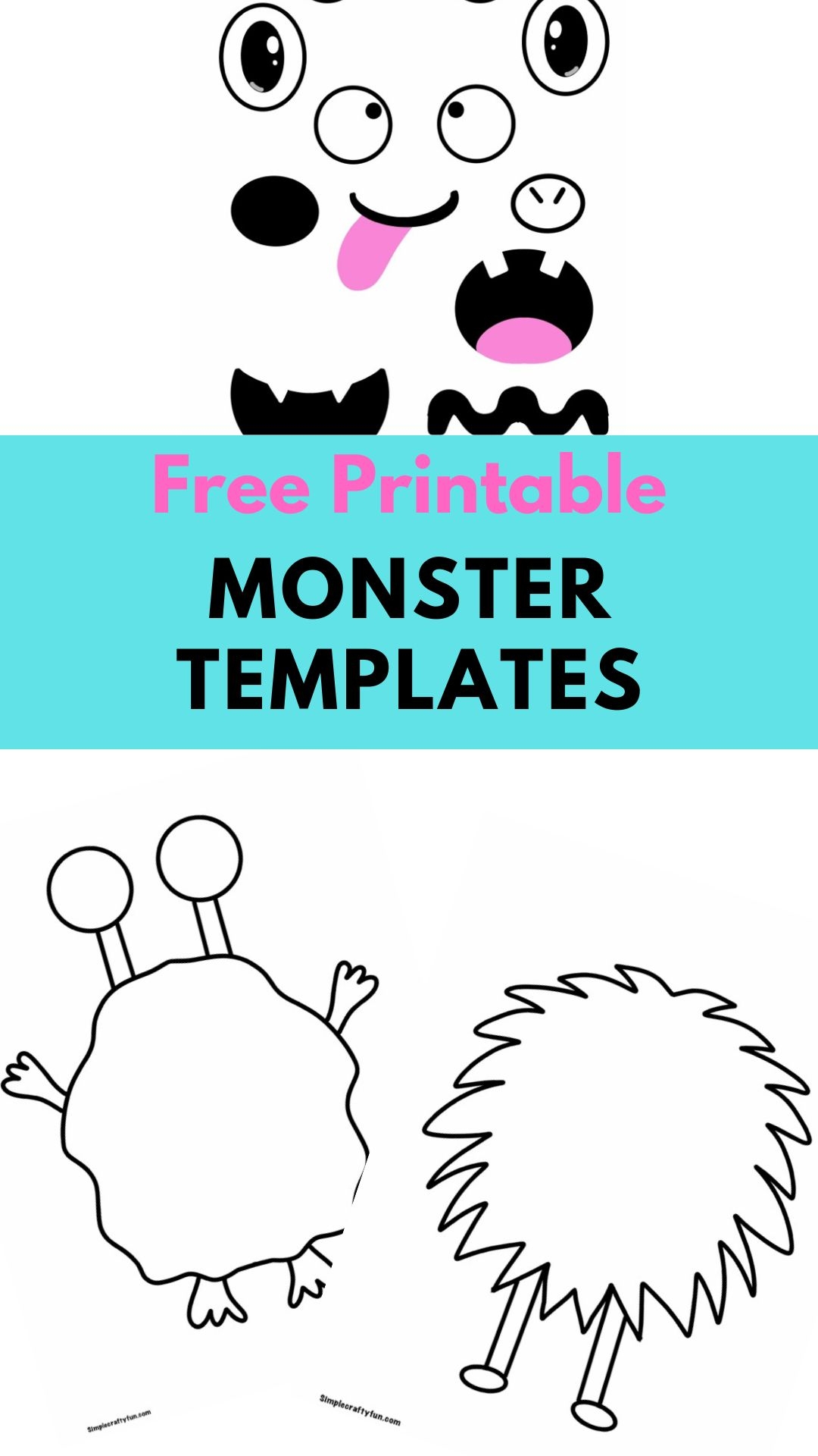 Free Printable Build A Monster 