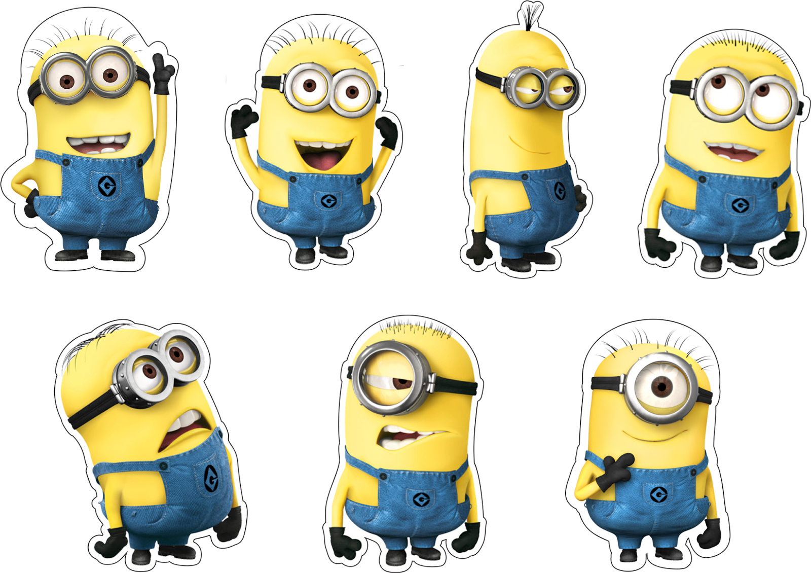 Free Printable Cake Toppers For A Minions Party Oh My Fiesta In English