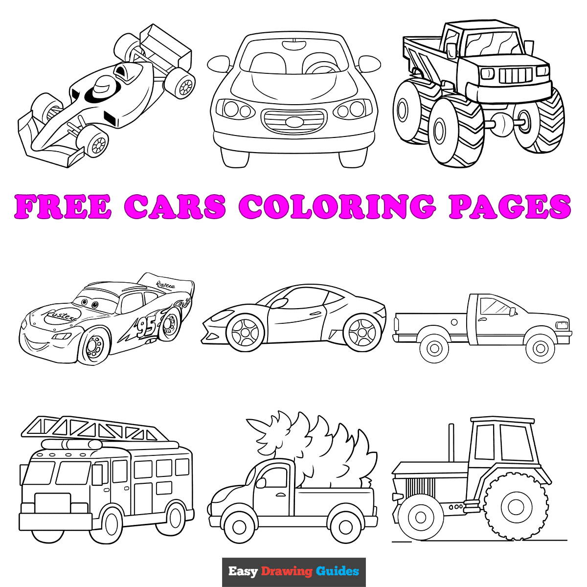 Free Printable Cars Coloring Pages For Kids