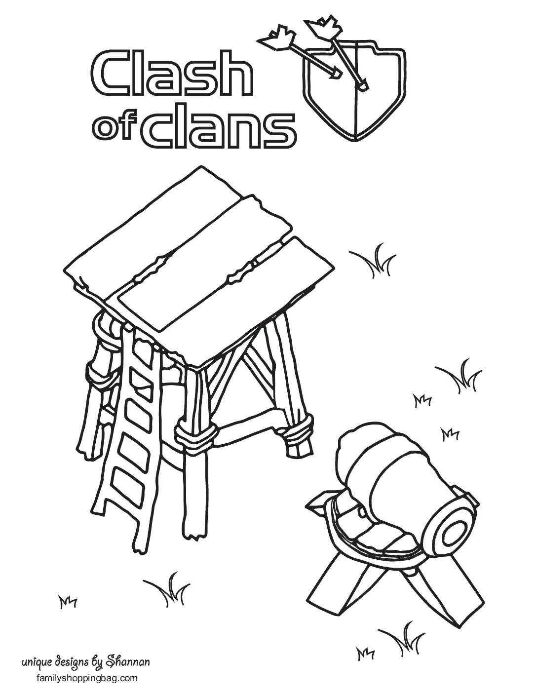 Free Printable Clash Of Clans Coloring Pages And More Lil Shannie