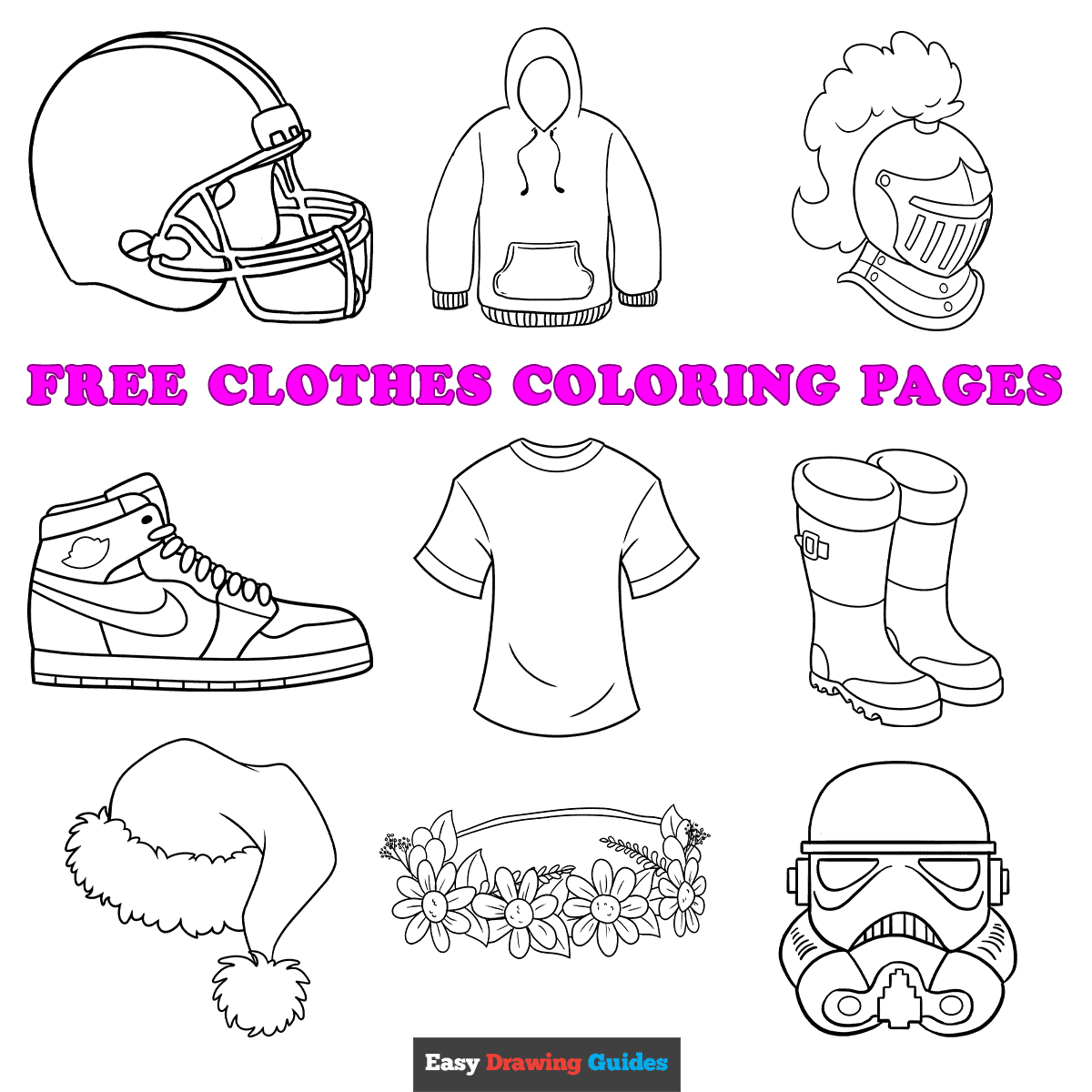 Free Printable Clothes Coloring Pages For Kids