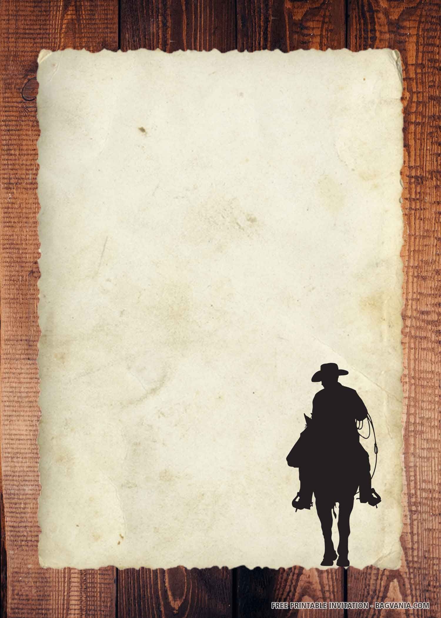 FREE PRINTABLE Cowboy Birthday Invitation Templates Cowboy Invitations Cowboy Invitations Birthday Birthday Invitation Templates