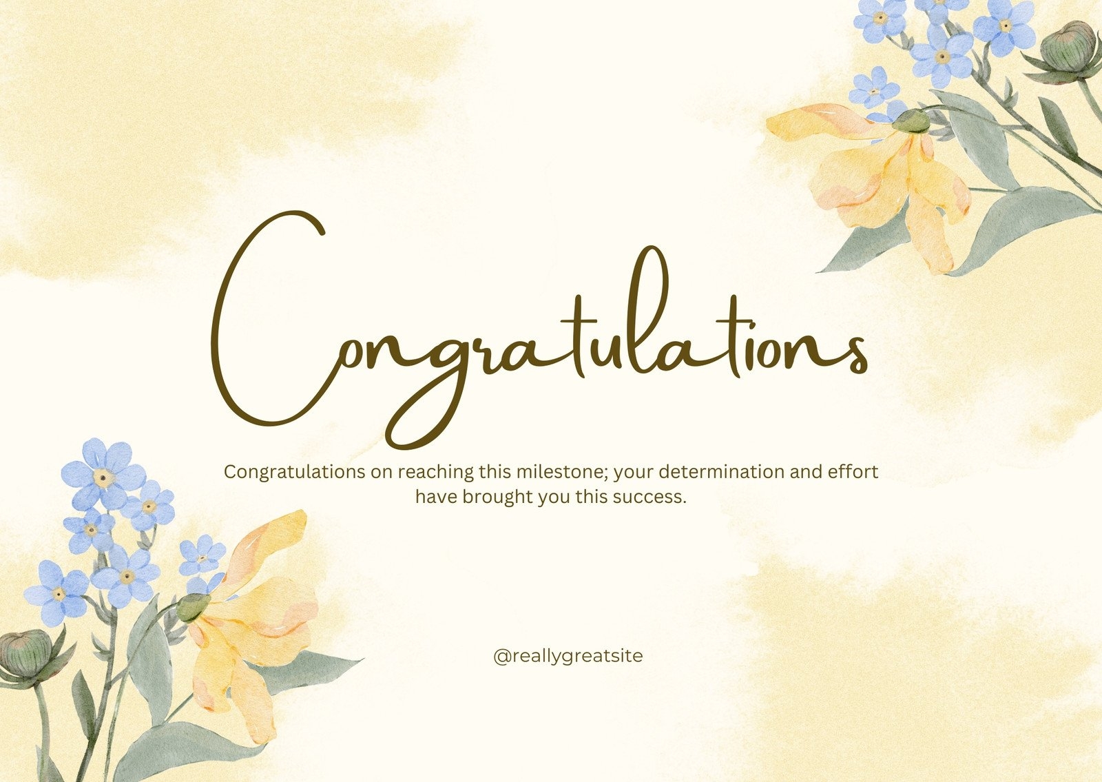 Free Printable Custom Congratulation Card Templates Canva
