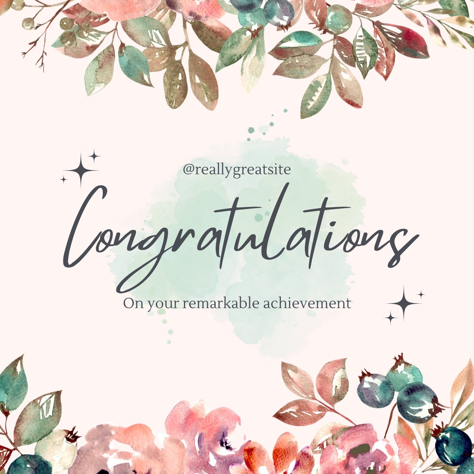 Free Printable Custom Congratulation Card Templates Canva