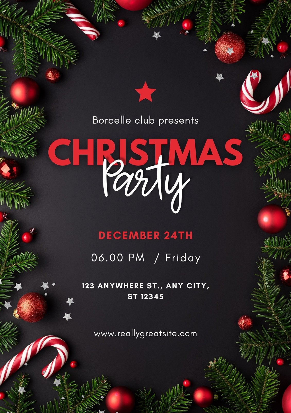 Free Printable Customizable Christmas Flyer Templates Canva