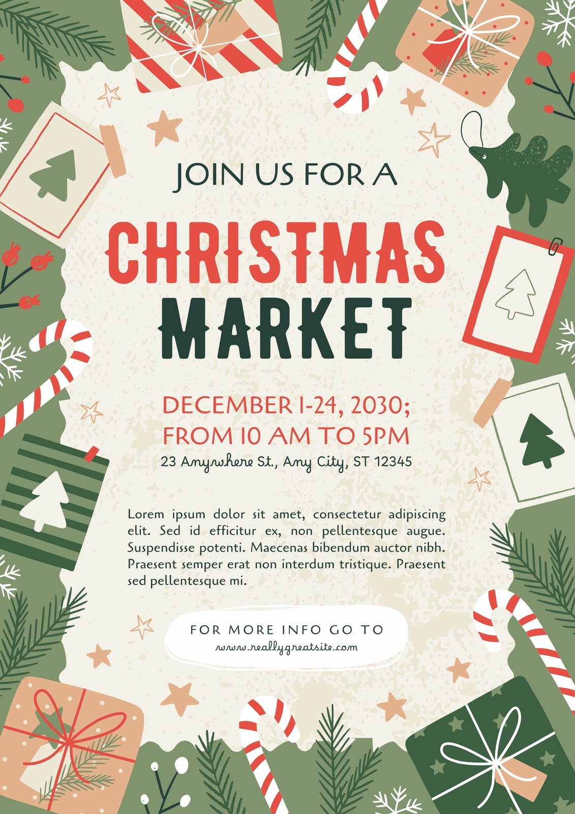 Free Printable Christmas Flyers Templates