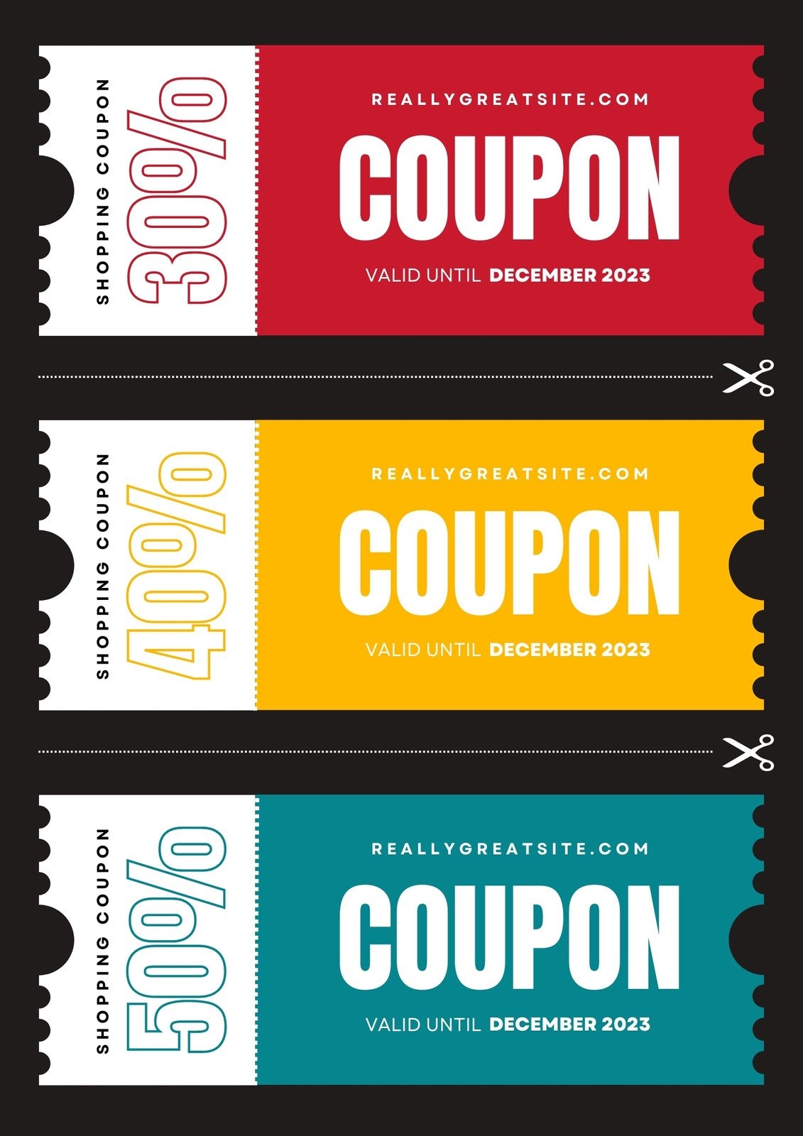 Free Printable Customizable Coupon Templates Canva