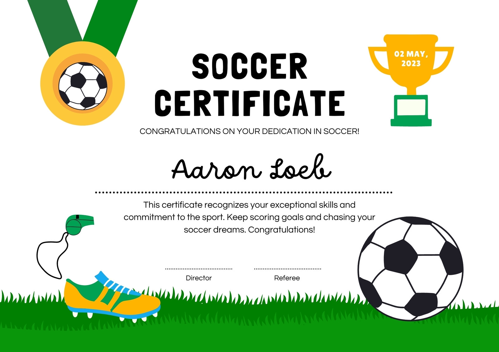 Free Printable Customizable Sport Certificate Templates Canva