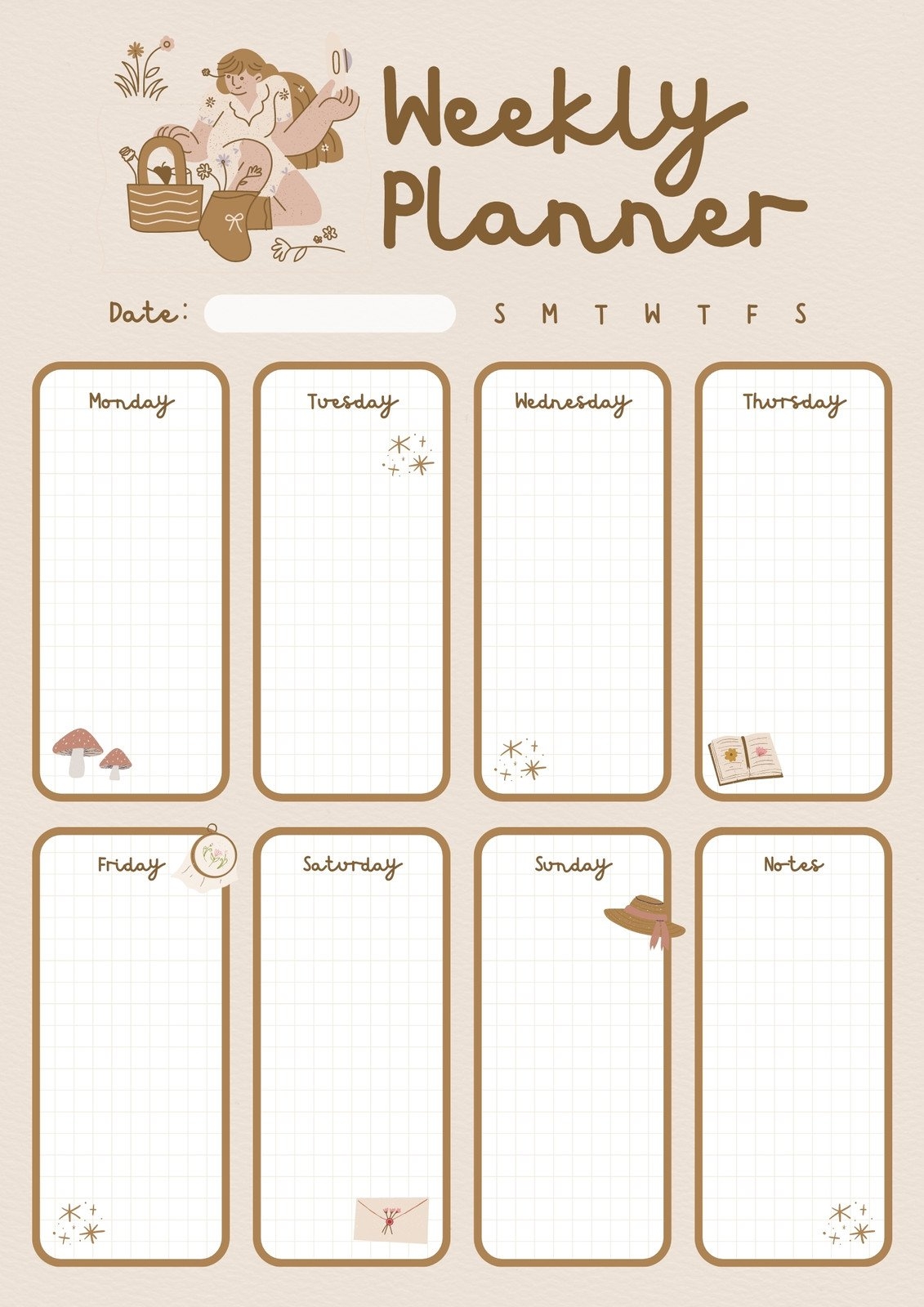 Free Printable Cute Planner Templates To Edit Online Canva