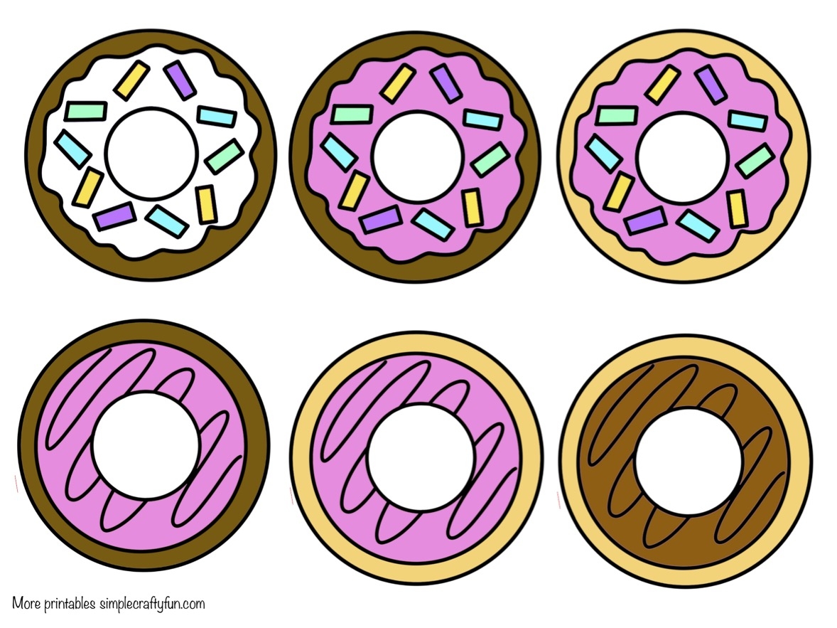 Free Printable Donut Craft Template 