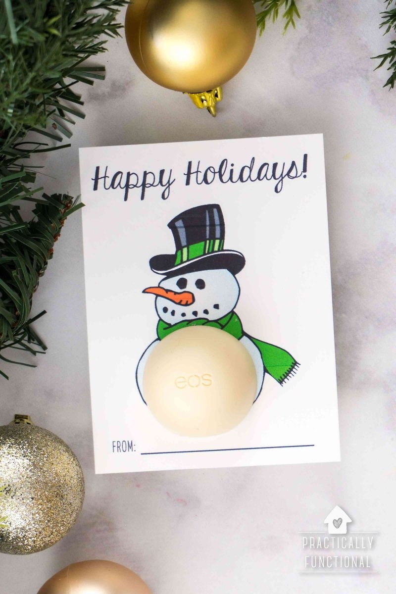 Free Printable Eos Lip Balm Christmas Gifts Practically Functional