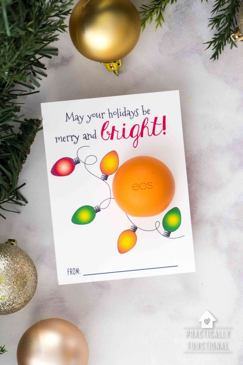 Free Printable Eos Lip Balm Christmas Gifts Practically Functional