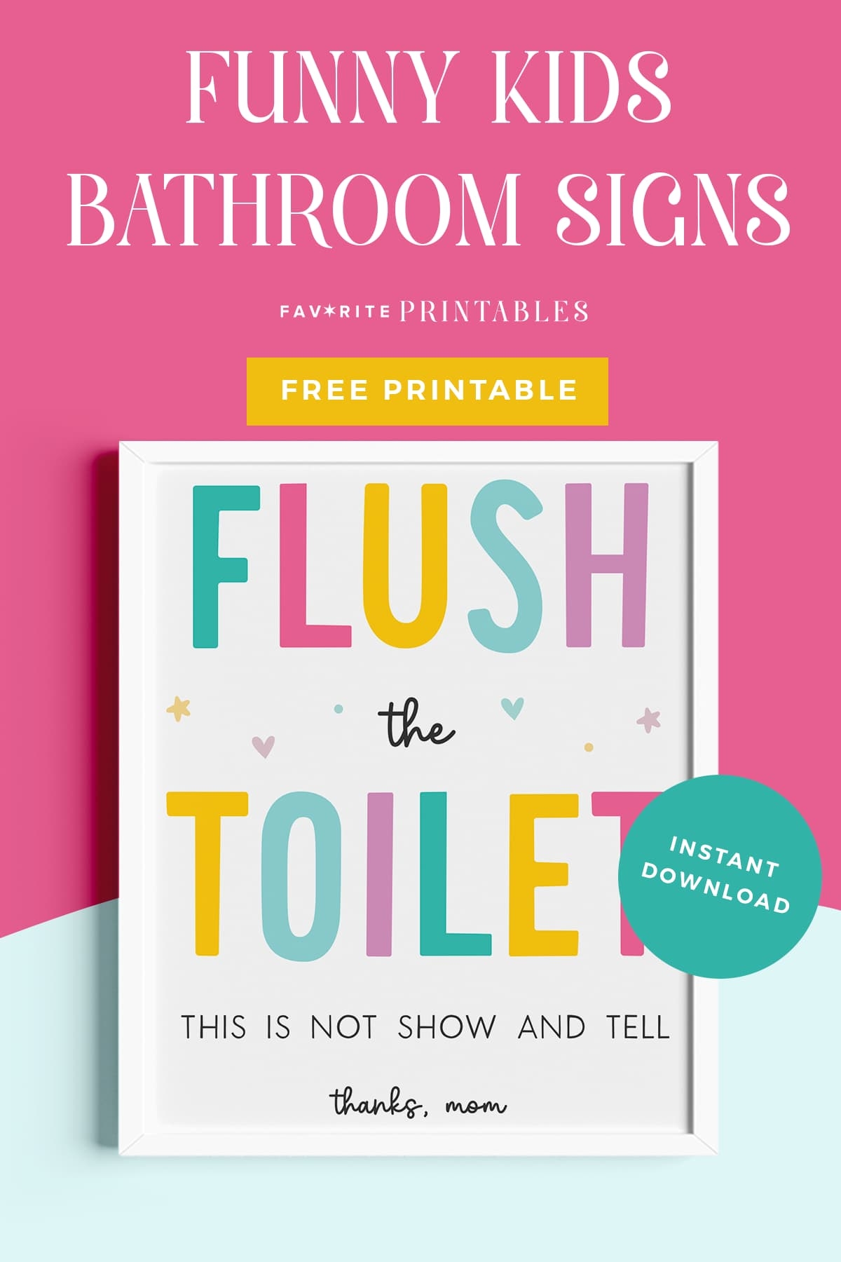 Free Bathroom Printables Funny