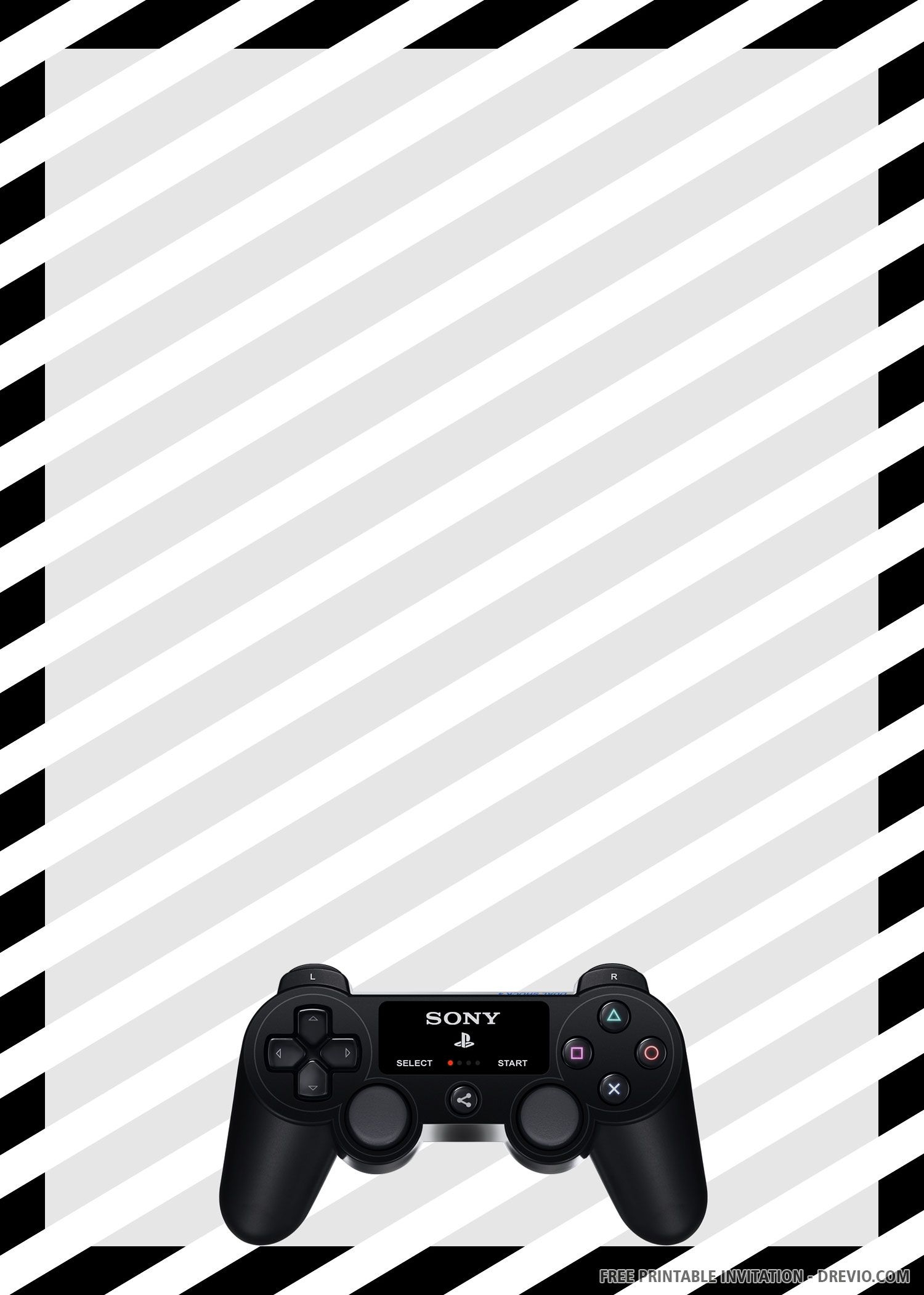 Free Printable Gamer Invitation Templates