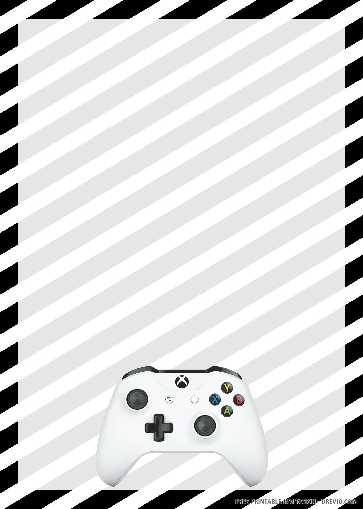 Free Printable Gamer Invitation Templates