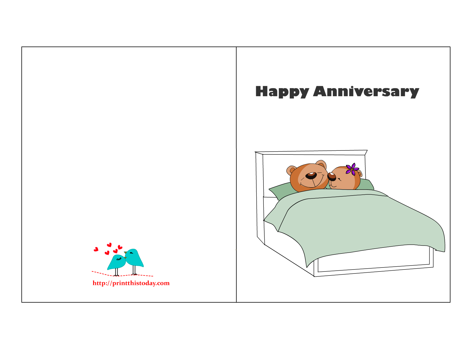 Anniversary Card Online Printable Free