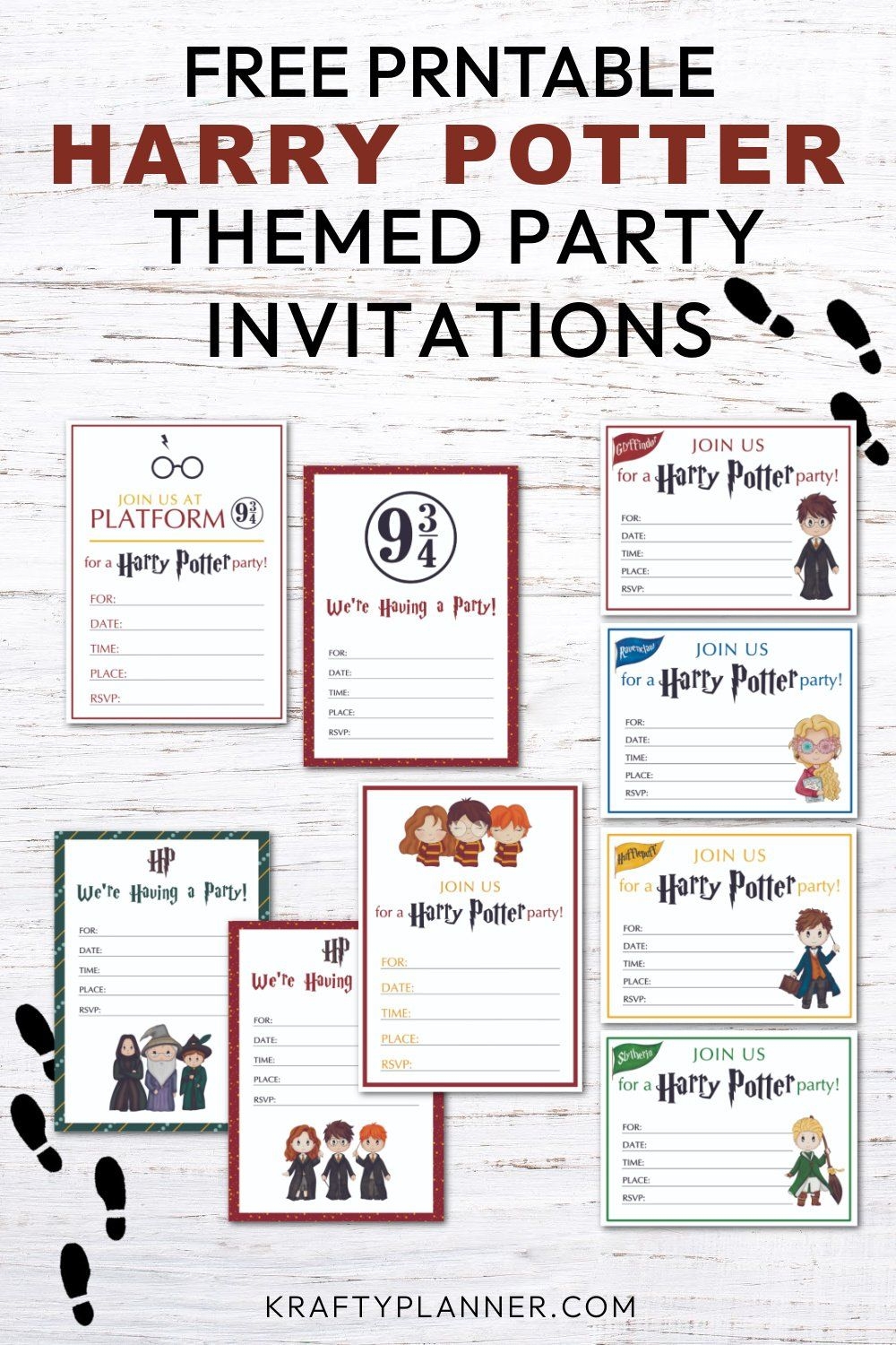 Free Printable Harry Potter Invitations