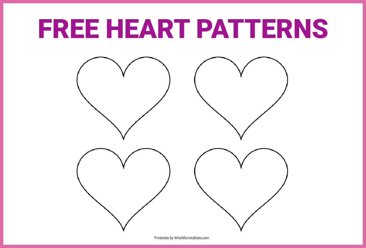 Heart Templates Free Printable