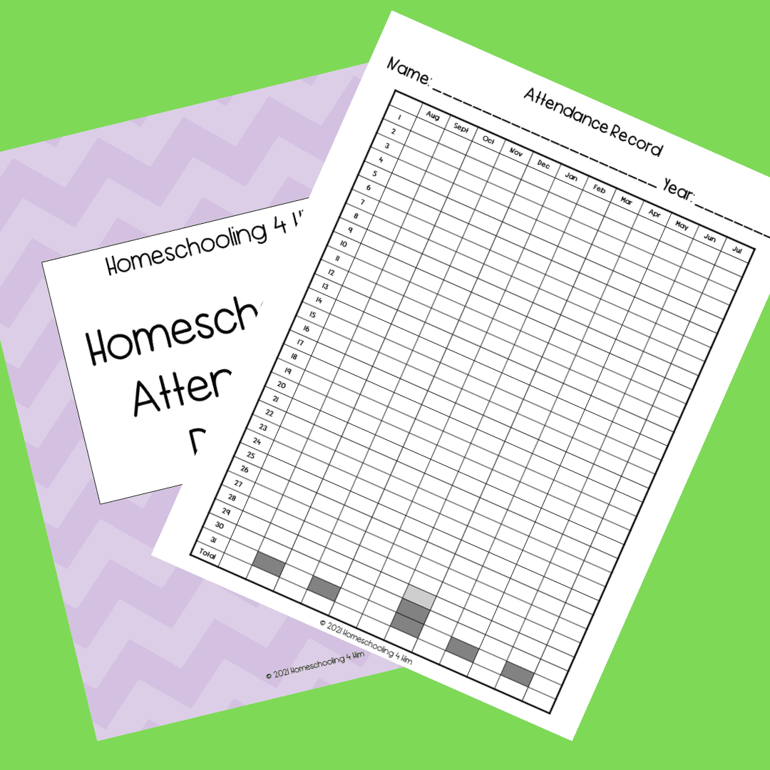 Free Printable Homeschool Attendance Sheet