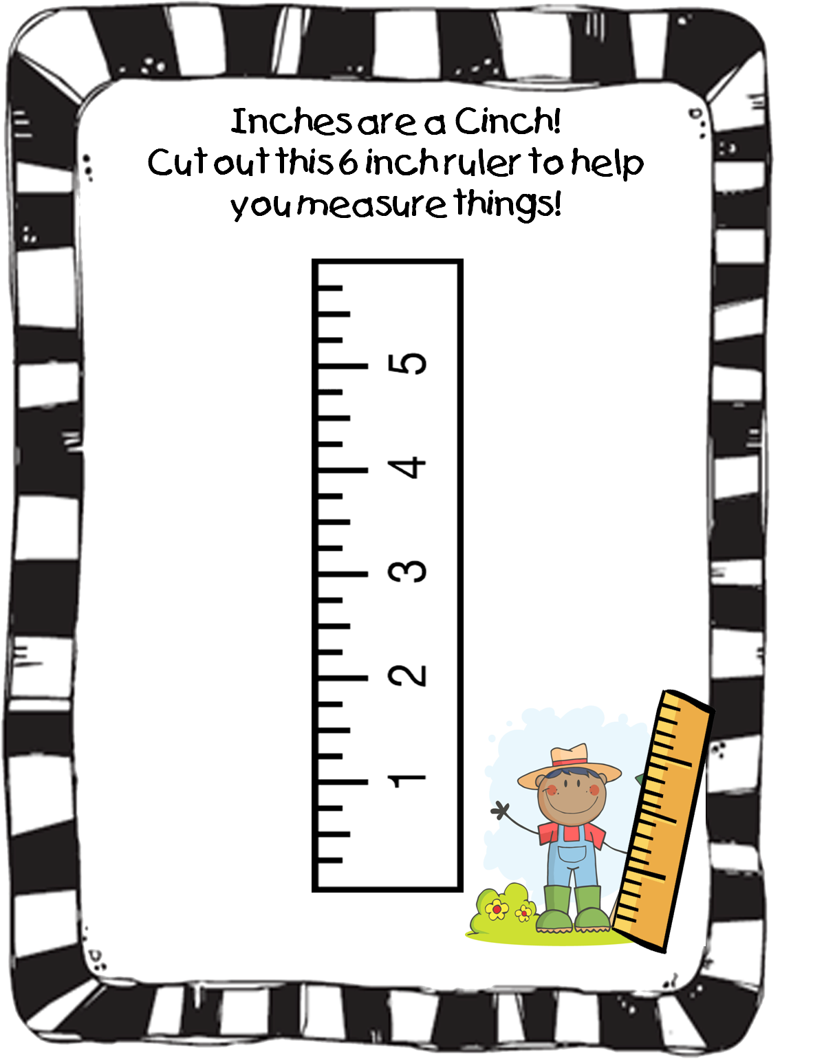 Free Printable Inchworm Preschool Ruler Golfsalsa