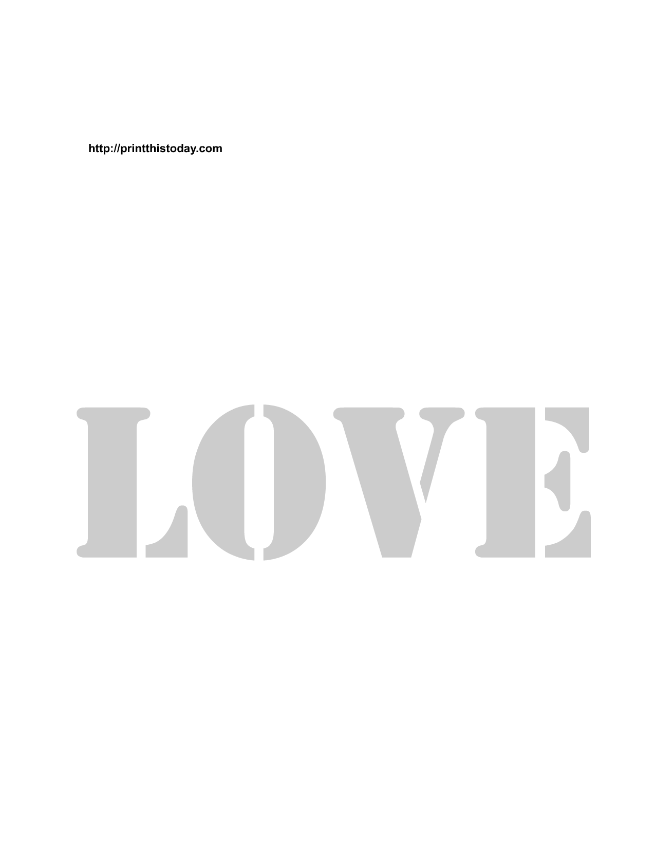 Free Printable Stencils Words