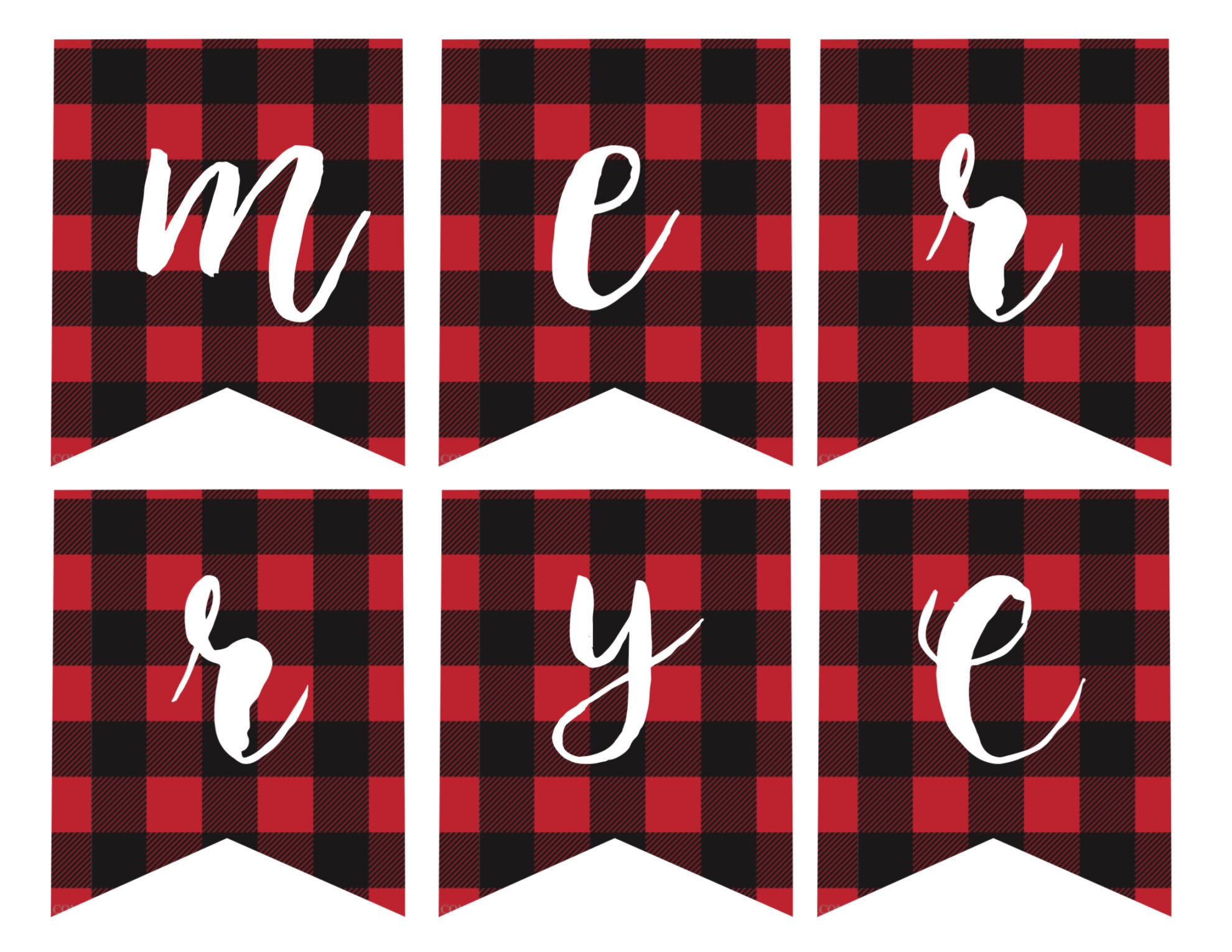Free Printable Merry Christmas Banner Paper Trail Design