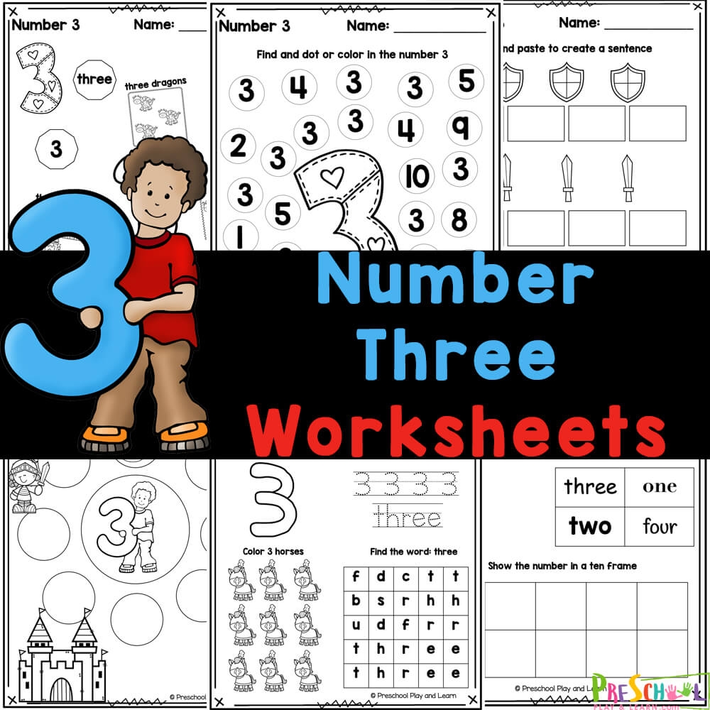 Free Number 3 Printables