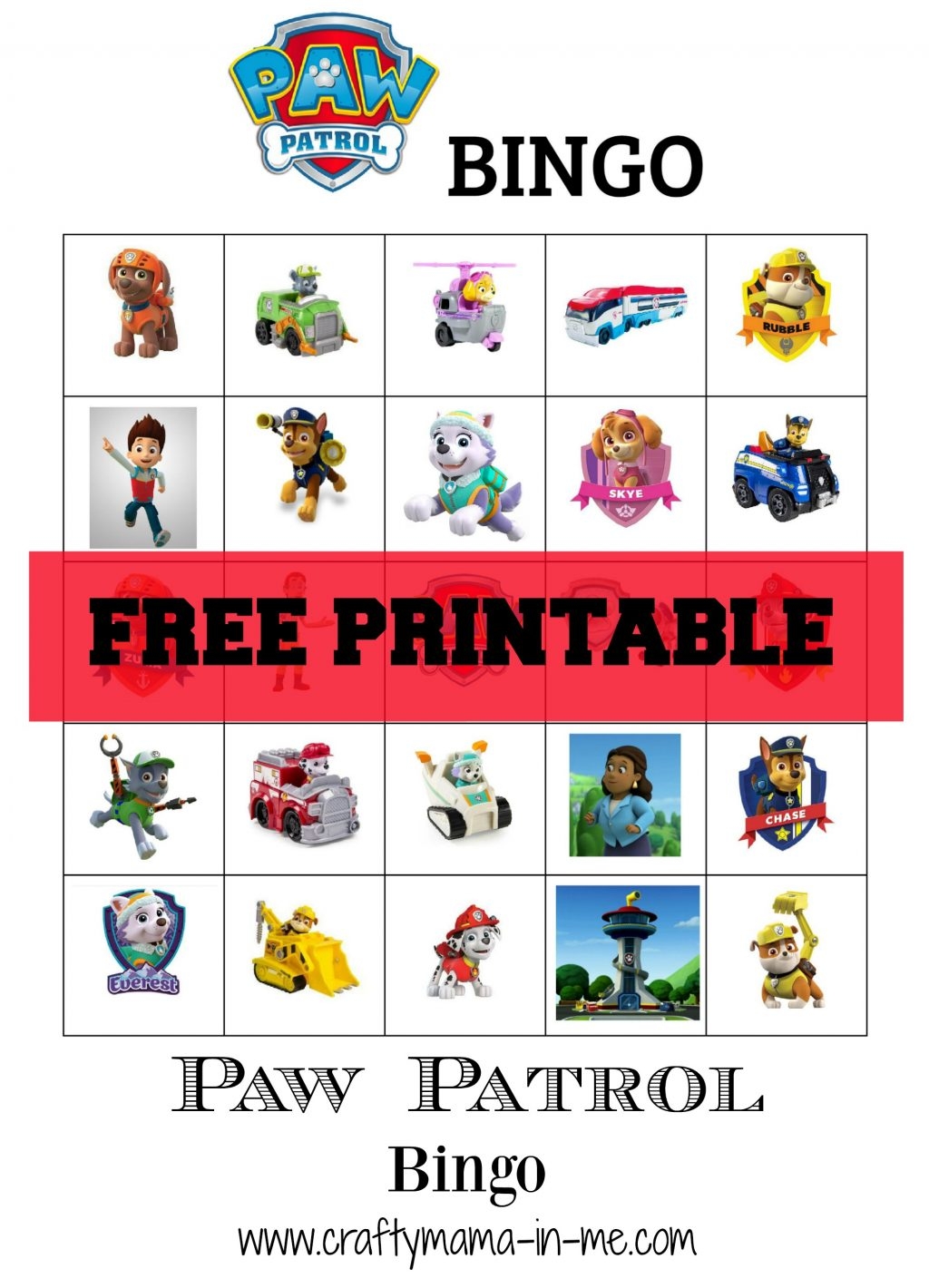 Free Paw Patrol Printables Pdf