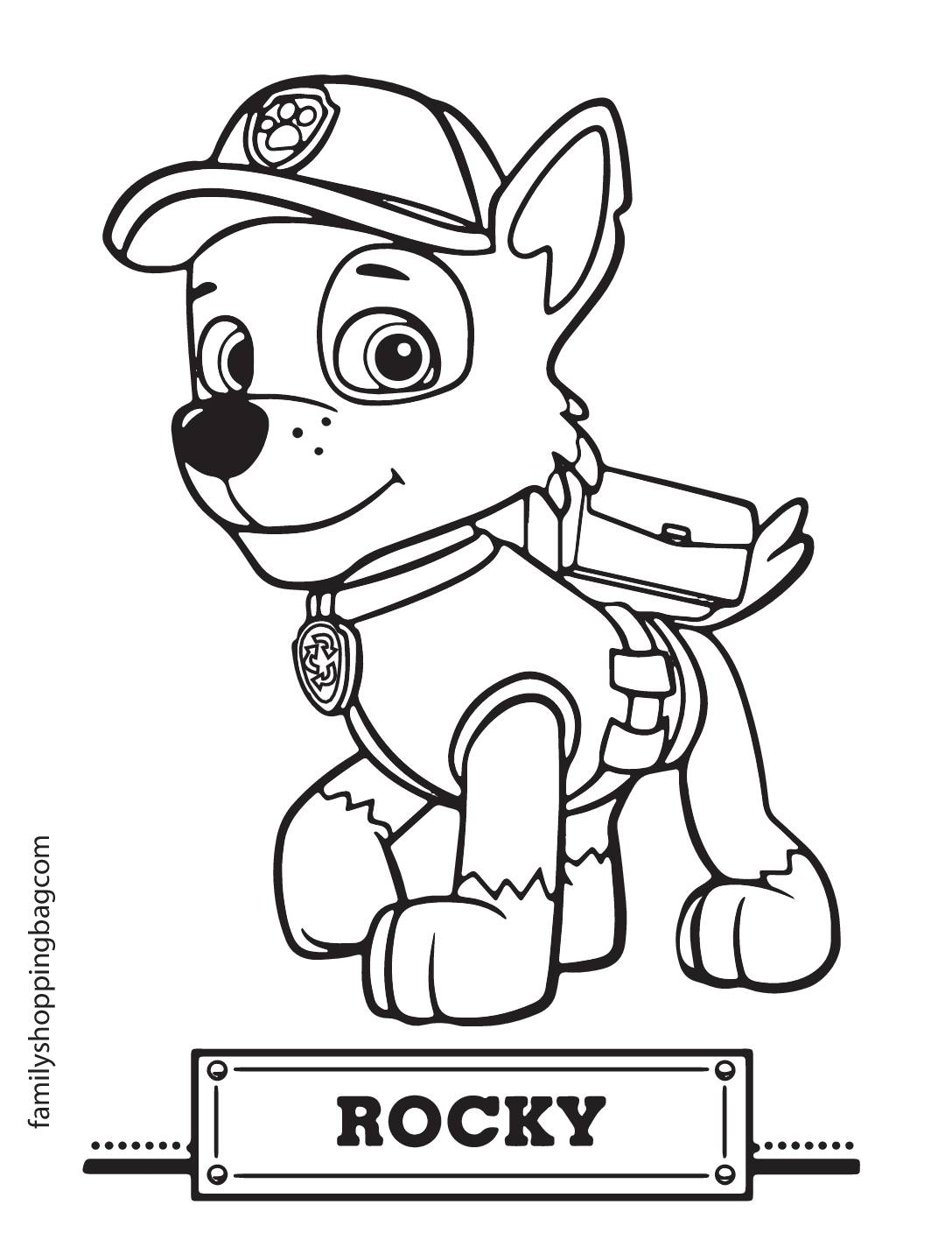 Free Printable Paw Patrol Coloring Pages And More Lil Shannie