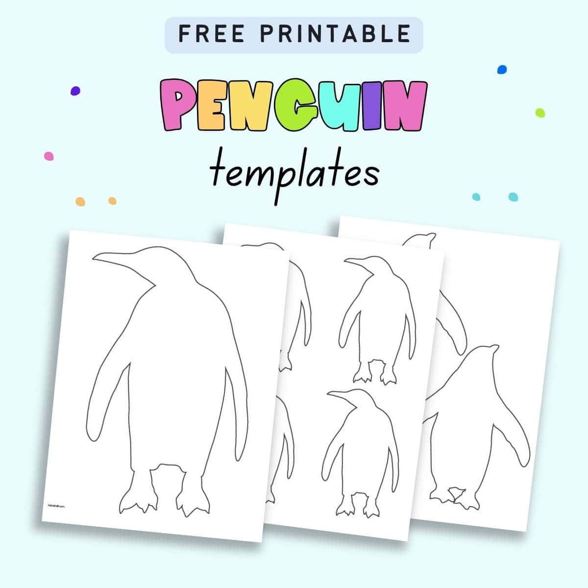Free Printable Penguin Templates The Artisan Life