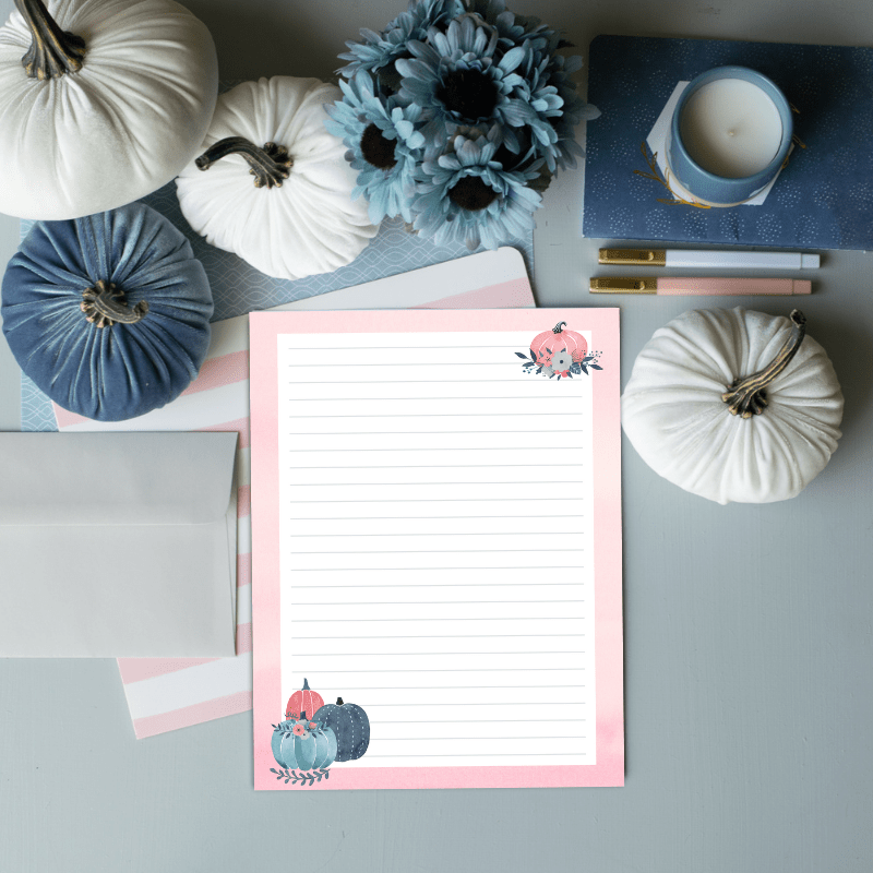 Free Printable Flower Stationery
