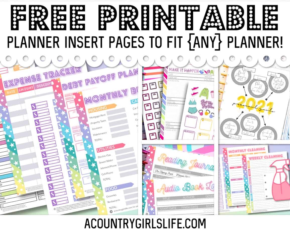 Free Discbound Planner Printables