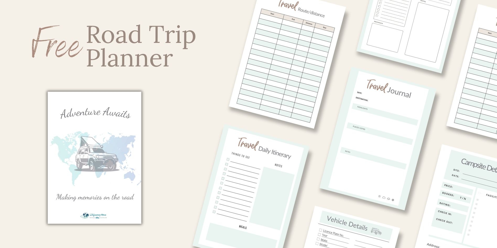 Free Printable Road Trip Planner Stress Free Travel