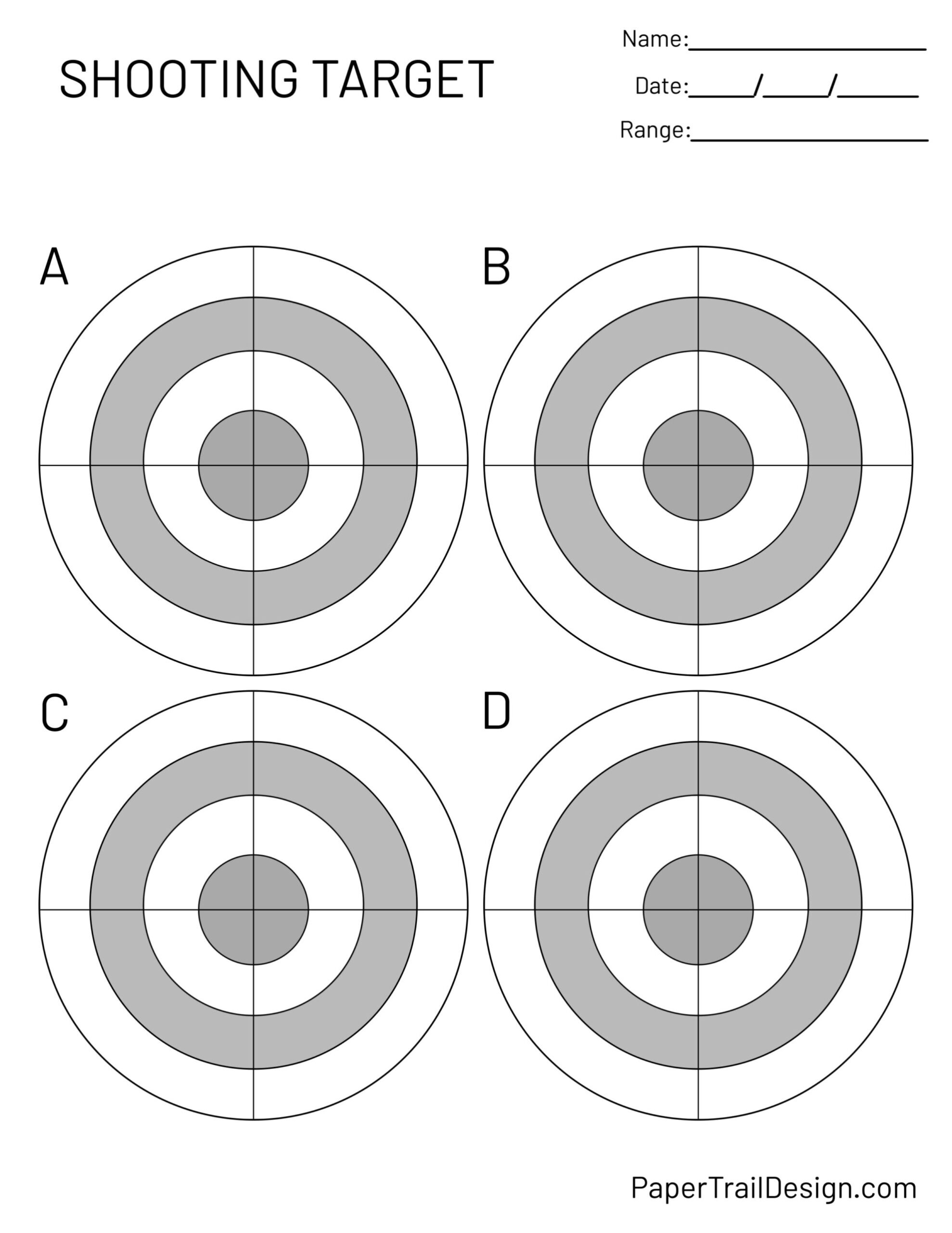 Printable Shooting Targets Free