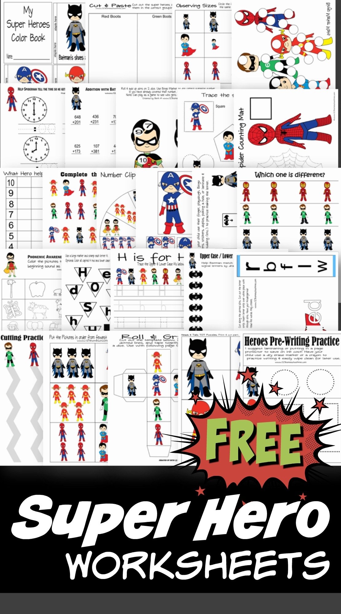 Classroom Jobs Superhero Free Printable