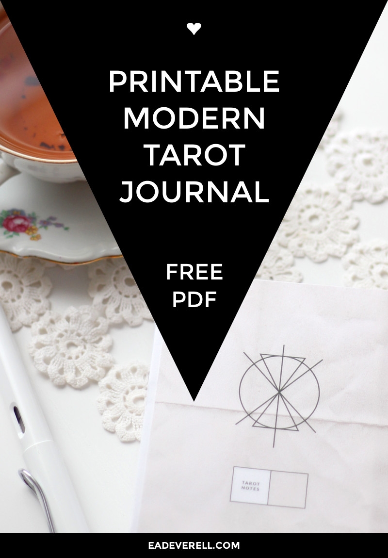 Free Printable Tarot Journal