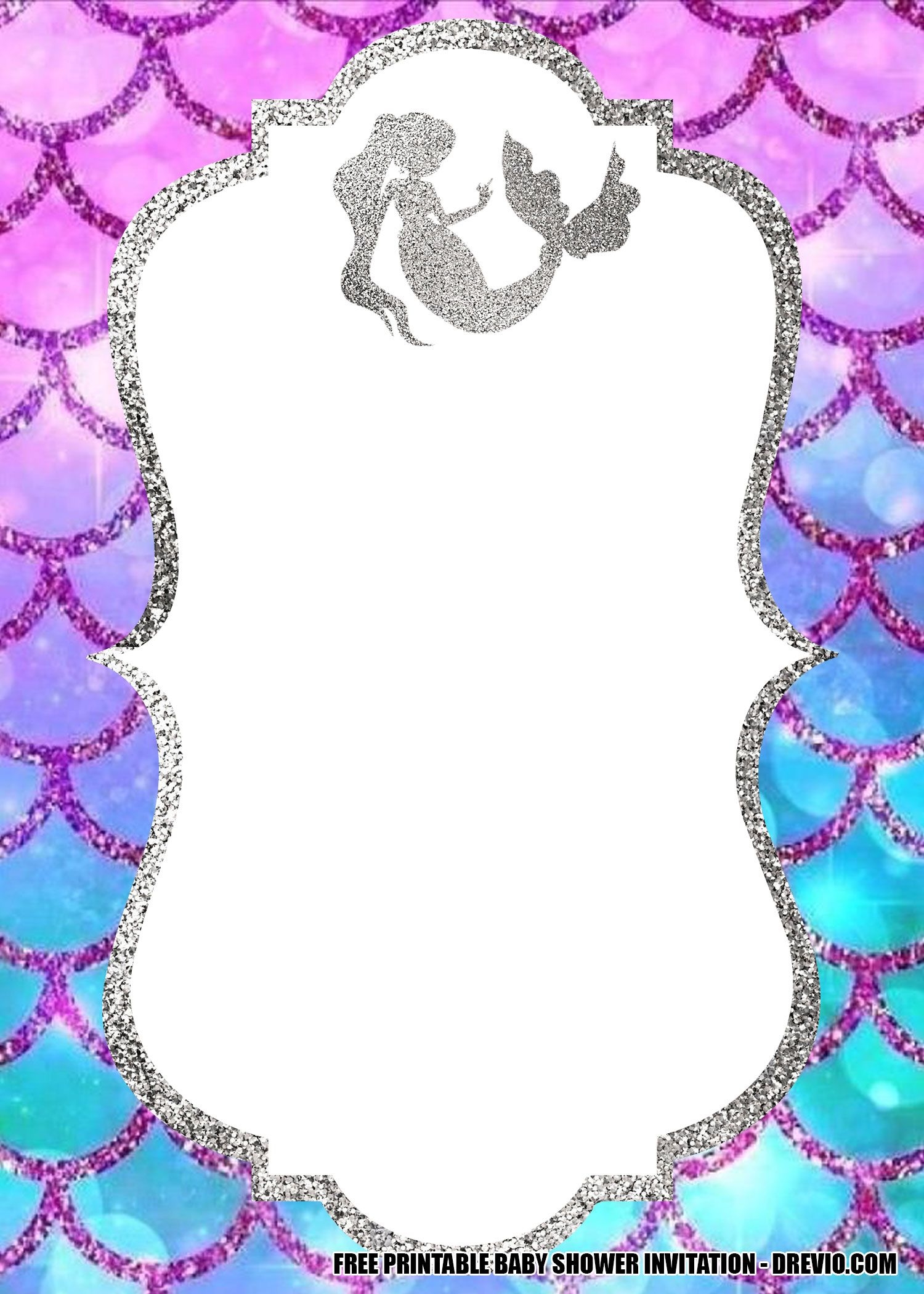 Free Printable Template Set A Little Mermaid Downloadable Editable