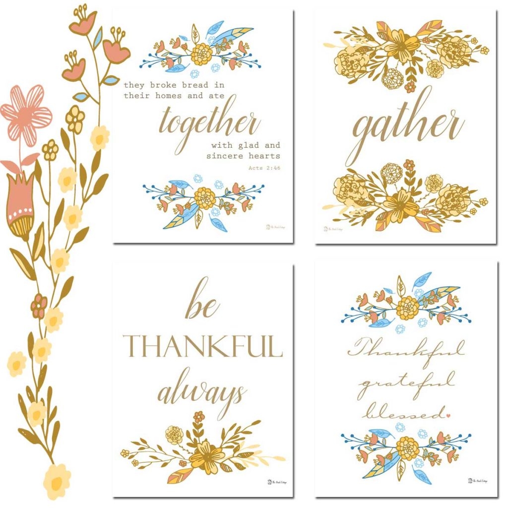 Free Printable Thanksgiving Prints The Birch Cottage