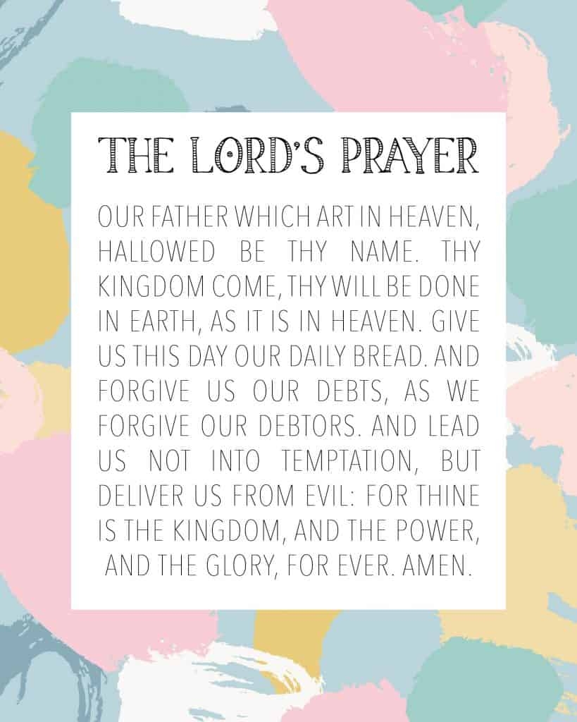 FREE Printable The Lord s Prayer Scripture My Printable Faith