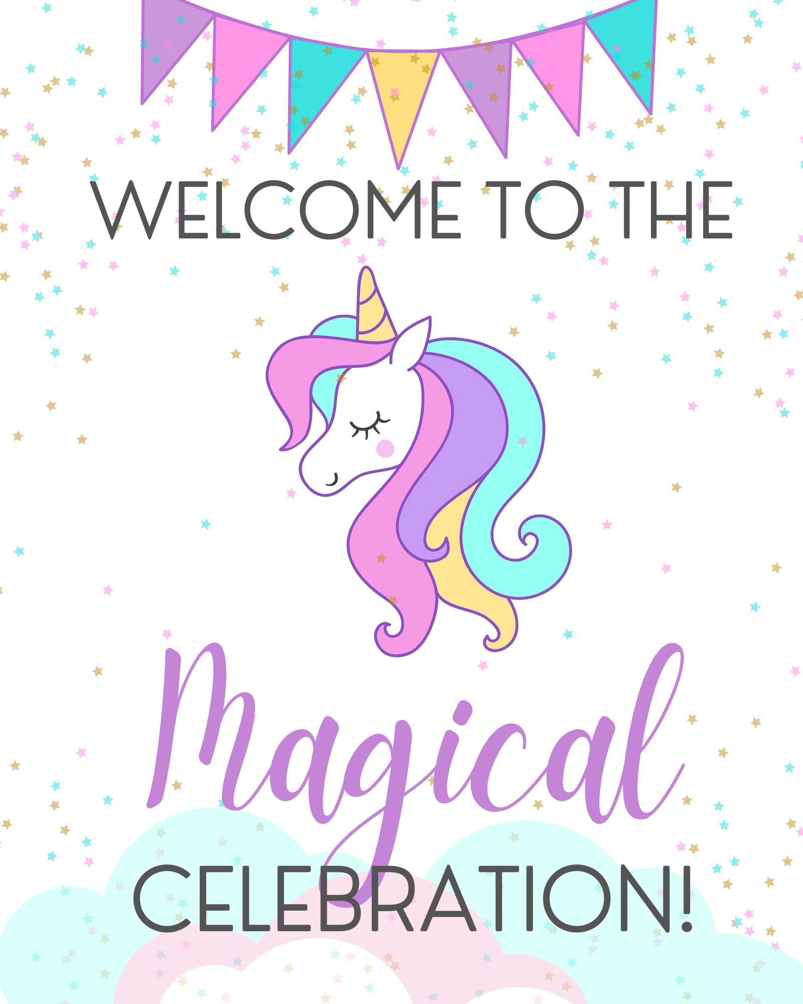 Free Printable Unicorn Signs