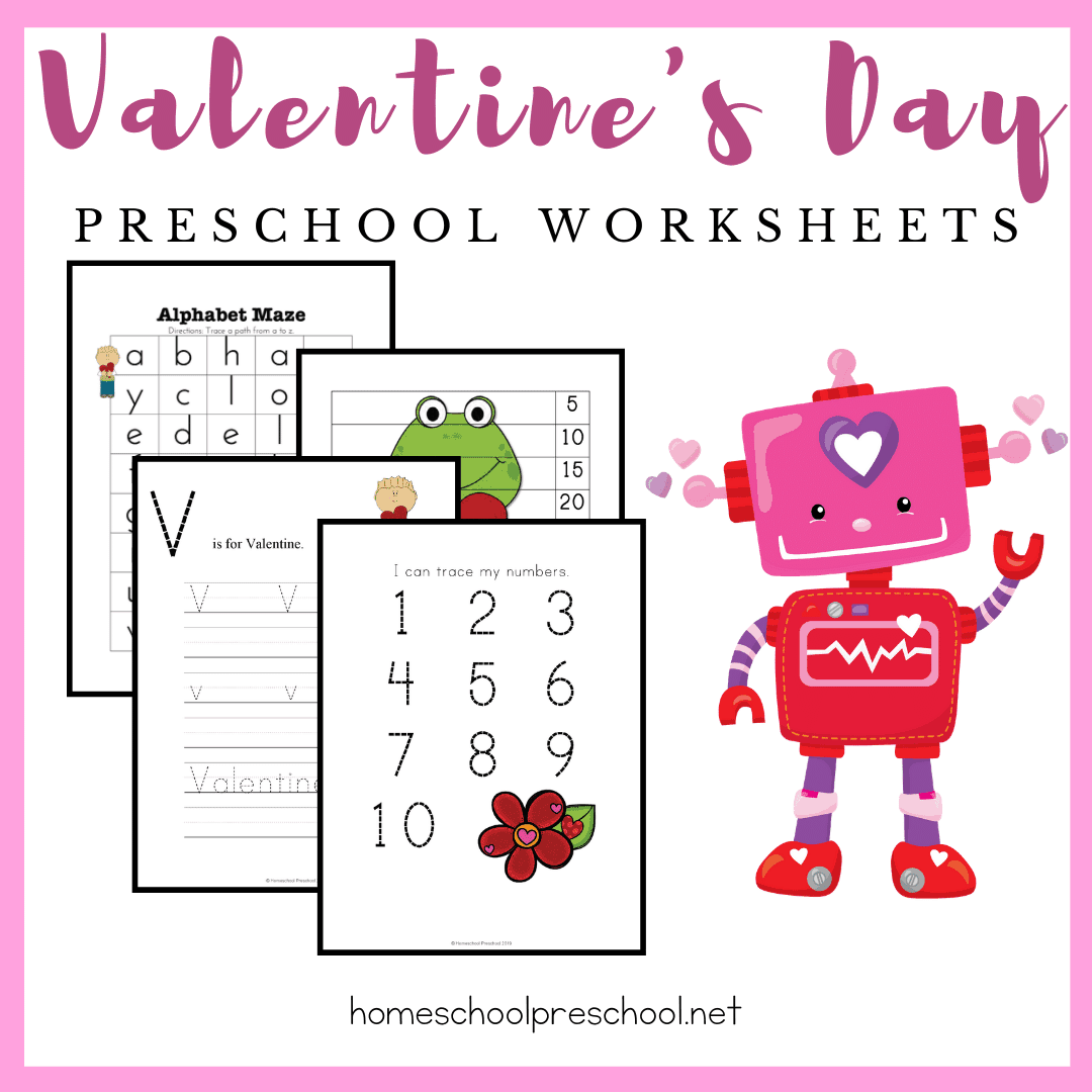 Free Printable Valentine Worksheets For Preschoolers