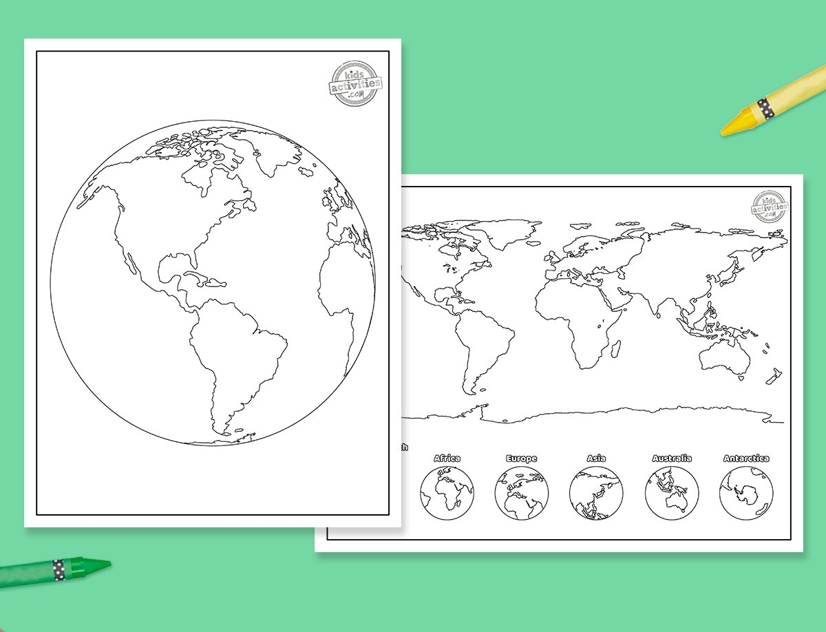 Free Printable World Globe
