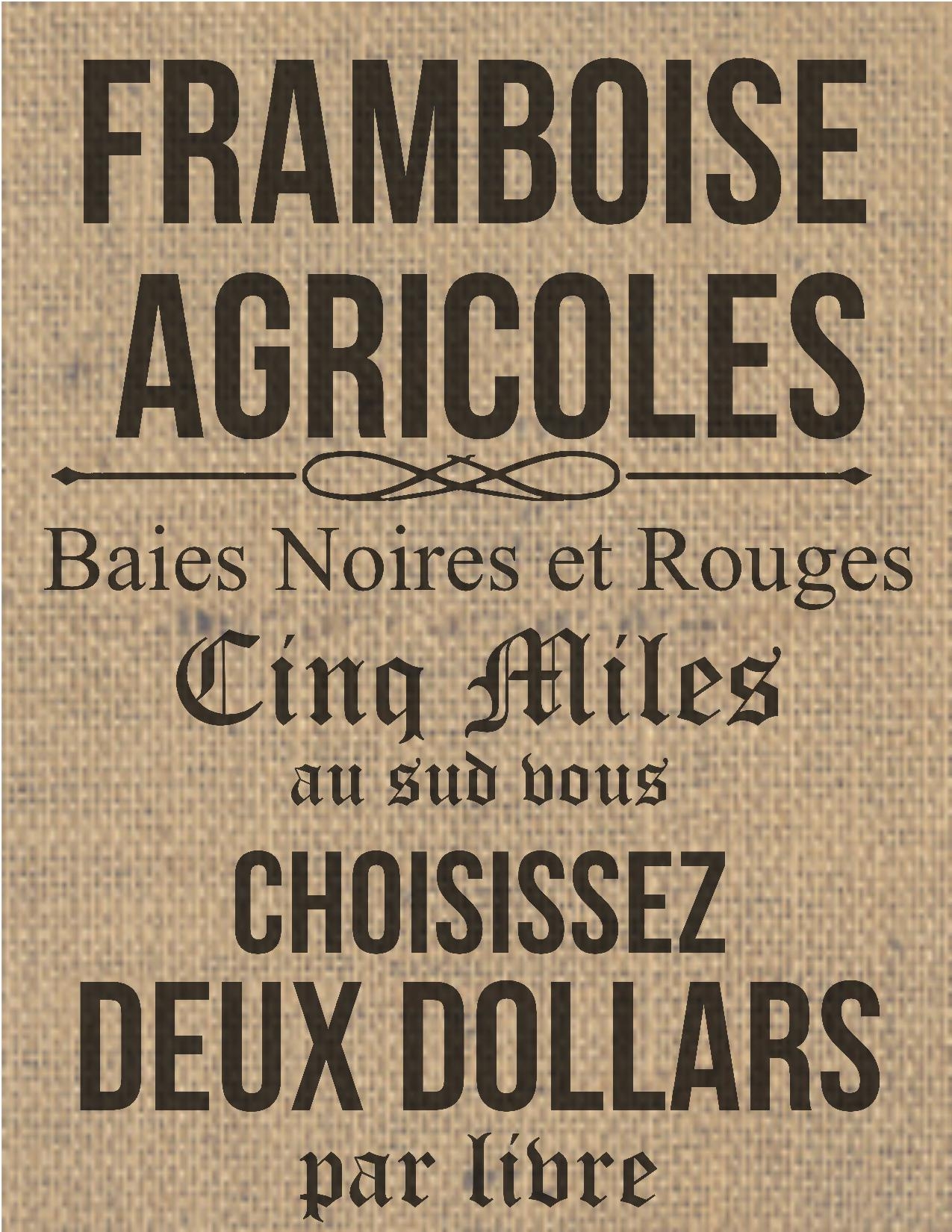 Free Printables French Inspired Vintage Grainsack Prints 
