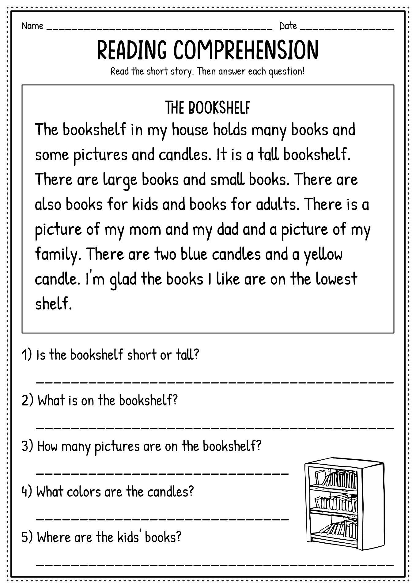 Free Reading Printables