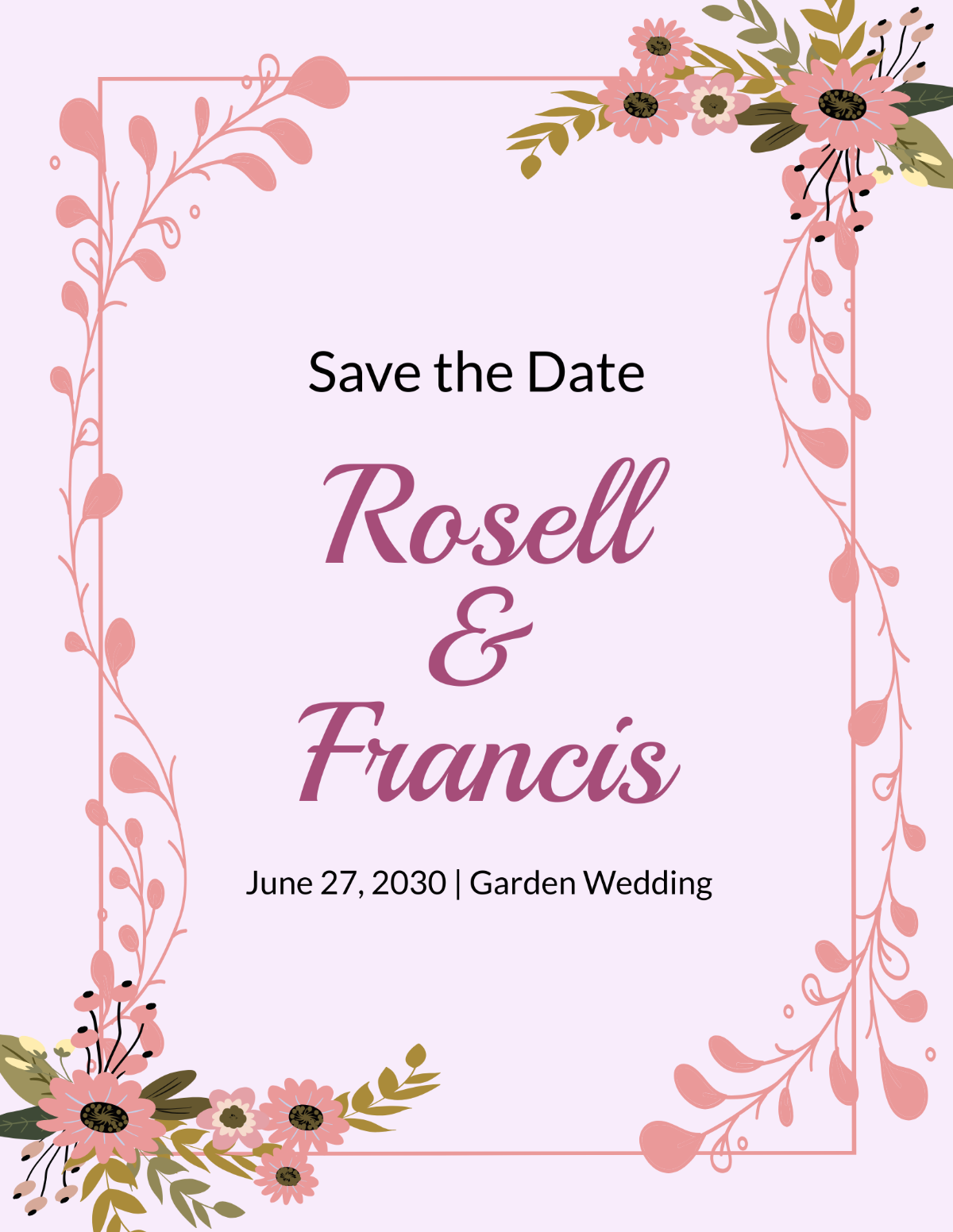 Free Save The Date Printables