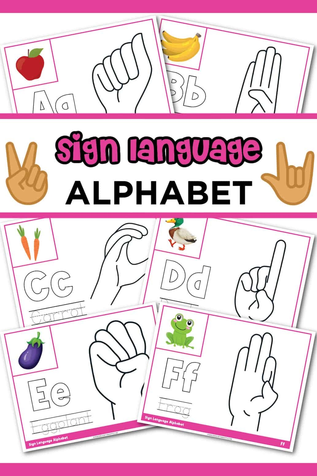 Free Printable Asl Worksheets