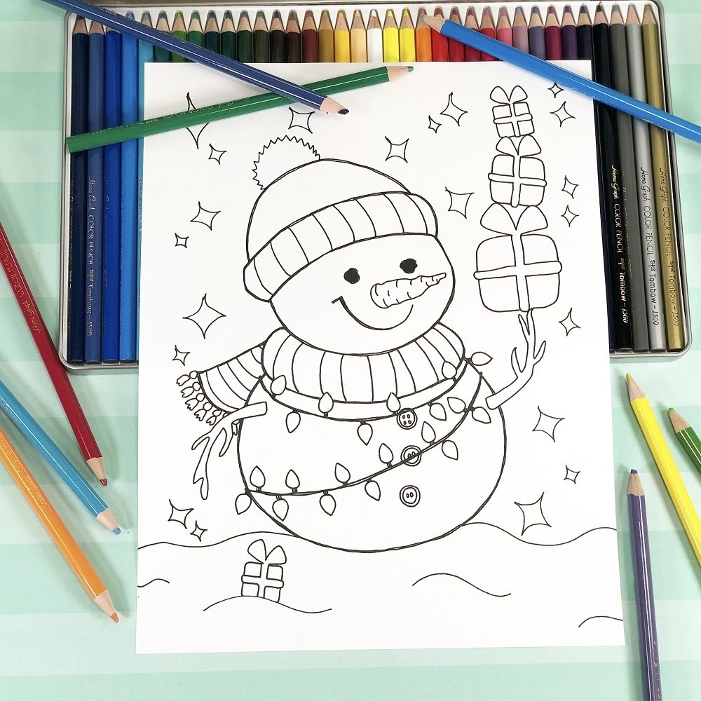 Free Winter Colors Printable Book